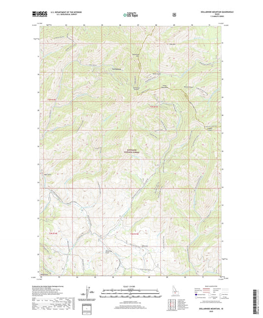 Dollarhide Mountain Idaho US Topo Map Image