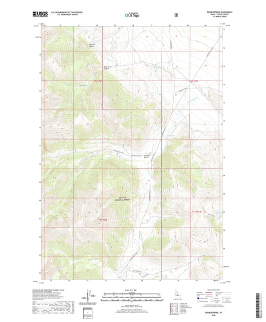 Doublespring Idaho US Topo Map Image