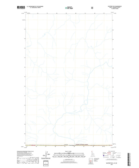 Eastport OE N Idaho US Topo Map Image