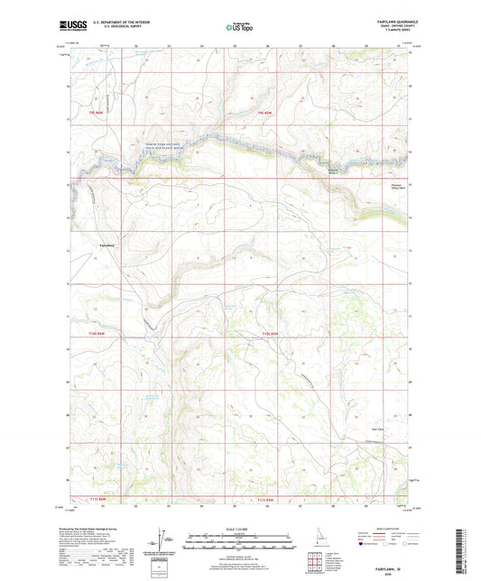 Fairylawn Idaho US Topo Map Image