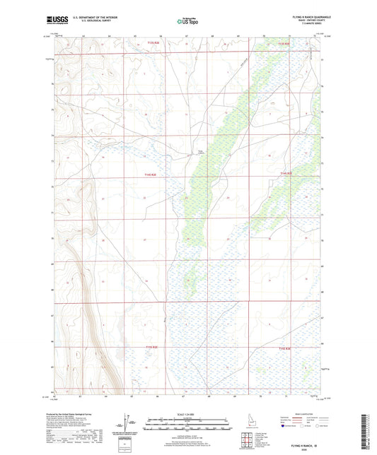Flying H Ranch Idaho US Topo Map Image