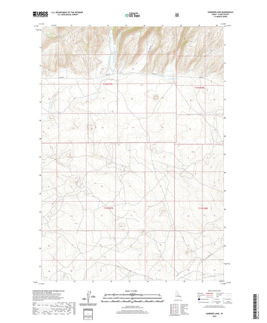 Gardner Lake Idaho US Topo Map Image
