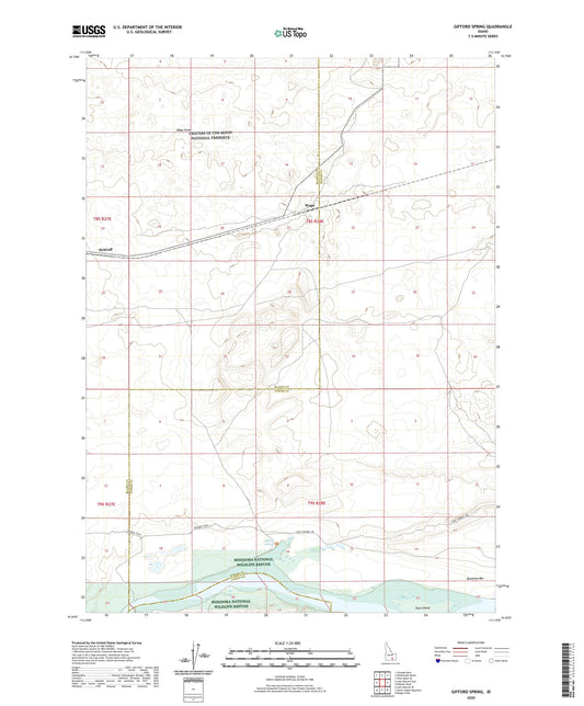 Gifford Spring Idaho US Topo Map Image