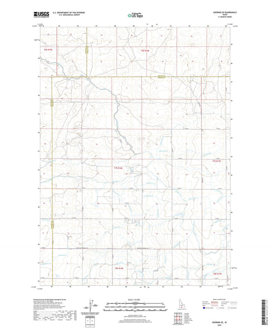 Gooding SE Idaho US Topo Map Image