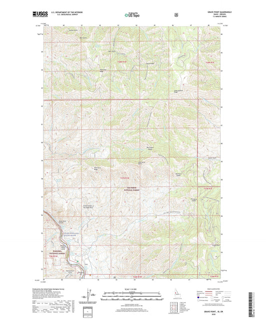 Grave Point Idaho US Topo Map Image