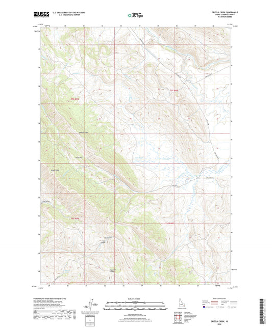 Grizzly Creek Idaho US Topo Map Image