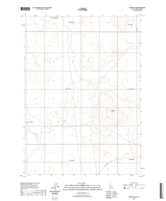 Halfway Lake Idaho US Topo Map Image