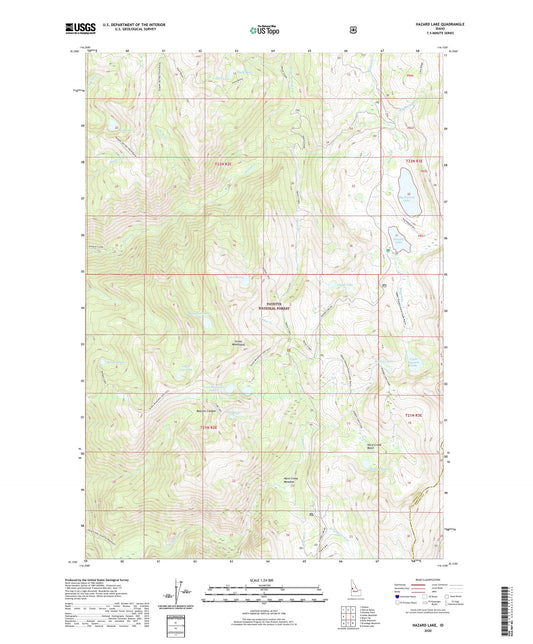 Hazard Lake Idaho US Topo Map Image