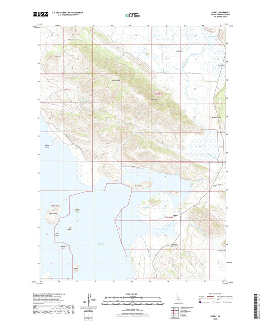 Henry Idaho US Topo Map Image