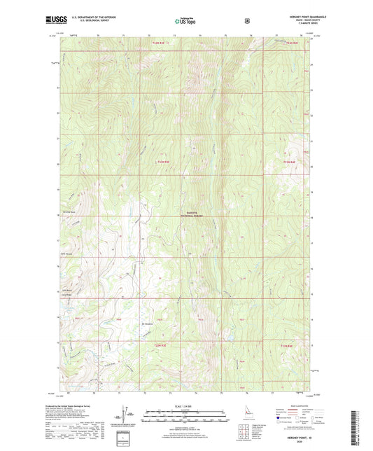 Hershey Point Idaho US Topo Map Image