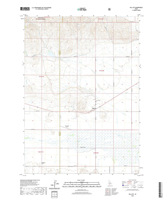 Hill City Idaho US Topo Map Image