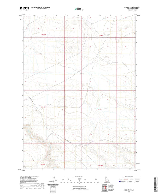 Hodge Station Idaho US Topo Map Image