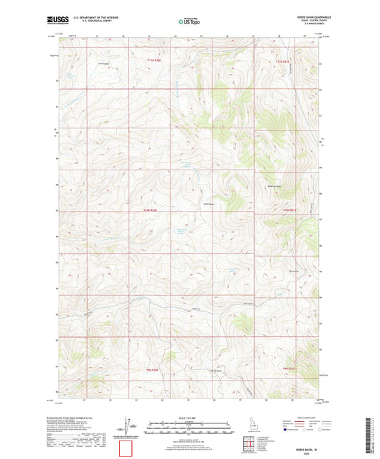 Horse Basin Idaho US Topo Map Image