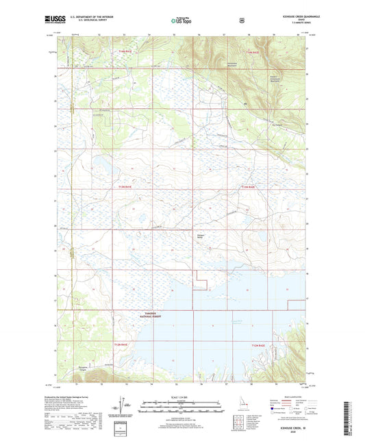 Icehouse Creek Idaho US Topo Map Image