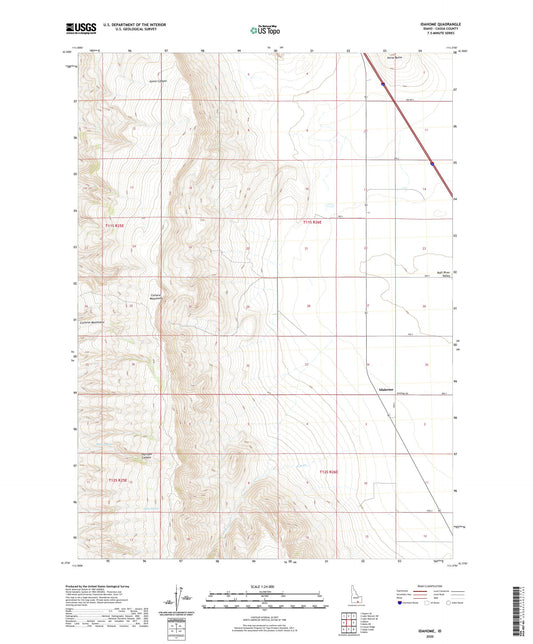 Idahome Idaho US Topo Map Image
