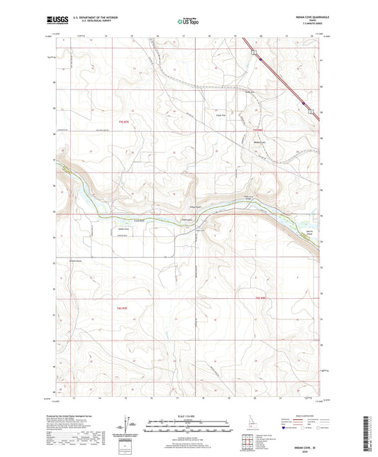 Indian Cove Idaho US Topo Map Image
