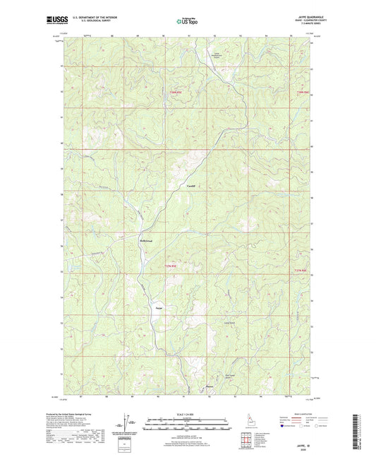 Jaype Idaho US Topo Map Image