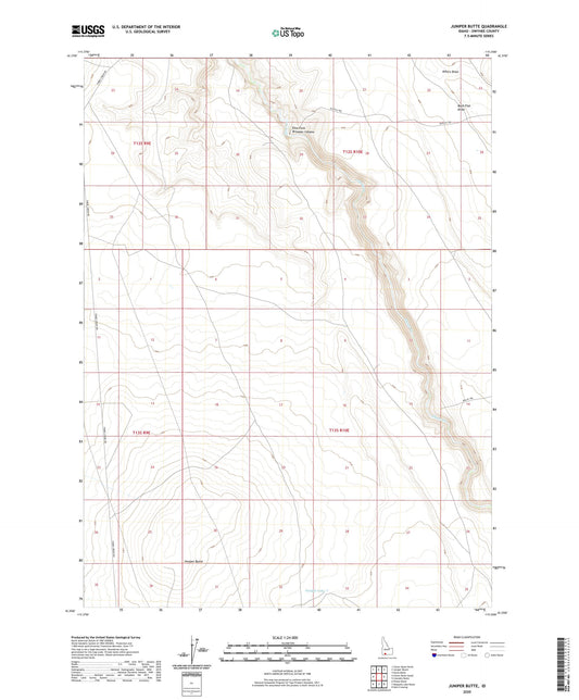 Juniper Butte Idaho US Topo Map Image