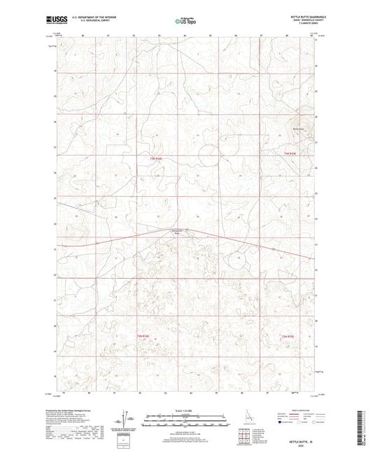 Kettle Butte Idaho US Topo Map Image