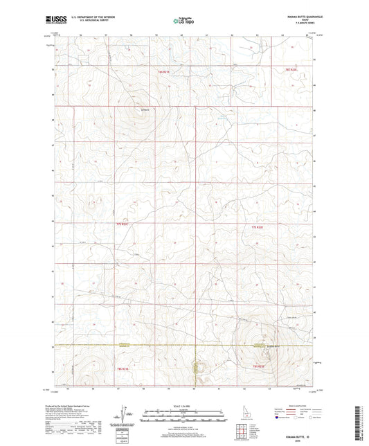 Kimama Butte Idaho US Topo Map Image