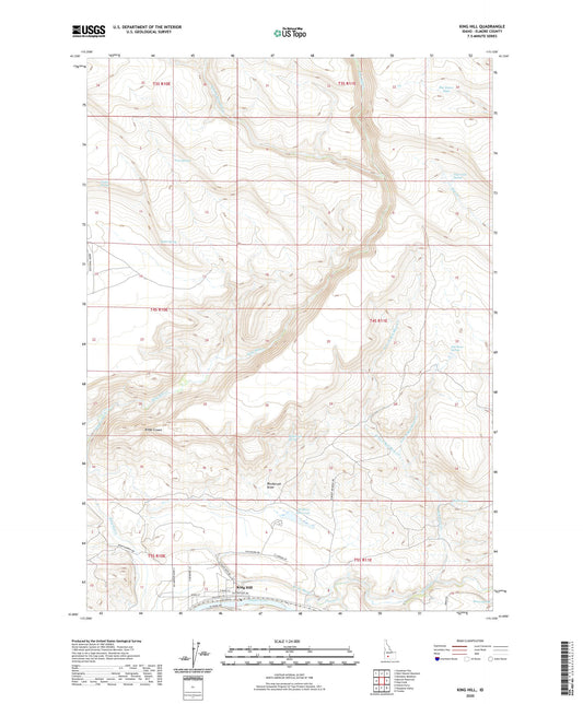 King Hill Idaho US Topo Map Image