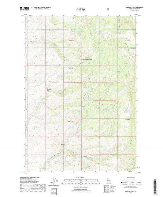 King Hill Creek Idaho US Topo Map Image