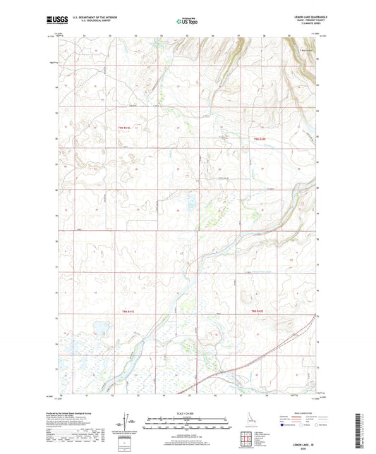 Lemon Lake Idaho US Topo Map Image