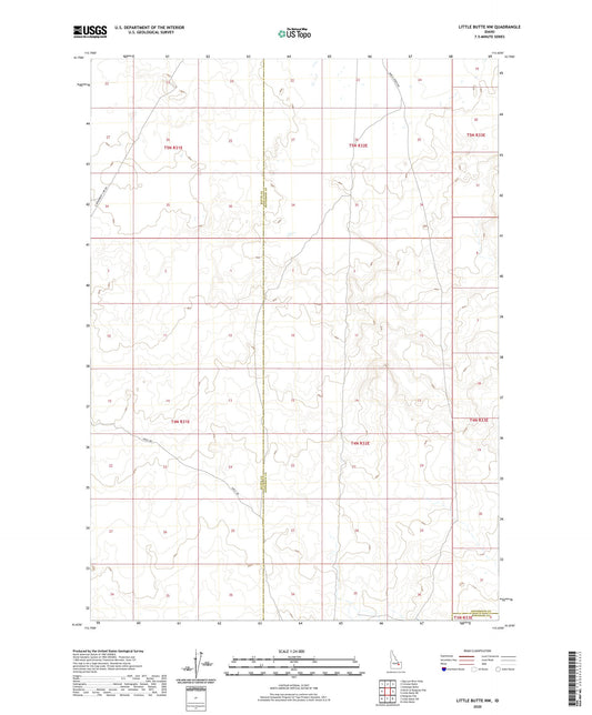 Little Butte NW Idaho US Topo Map Image