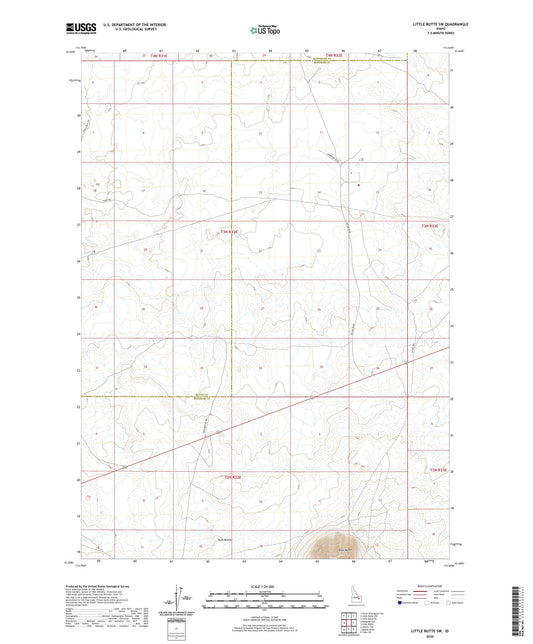 Little Butte SW Idaho US Topo Map Image