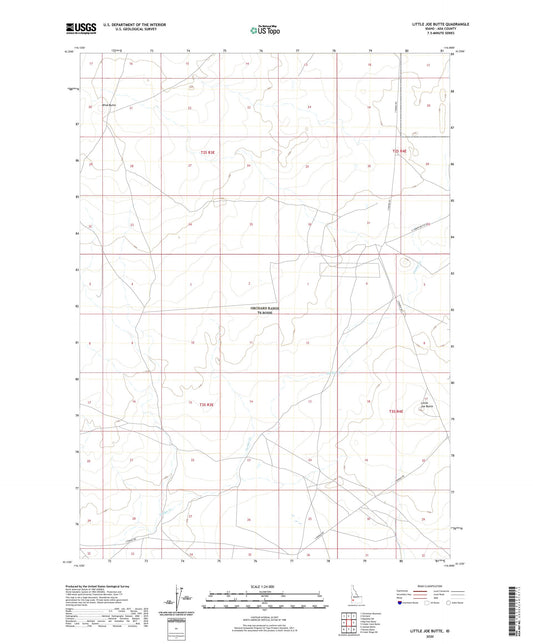 Little Joe Butte Idaho US Topo Map Image