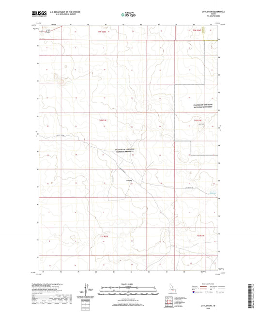Little Park Idaho US Topo Map Image