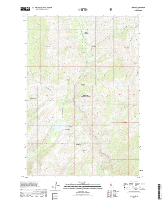 Loon Lake Idaho US Topo Map Image