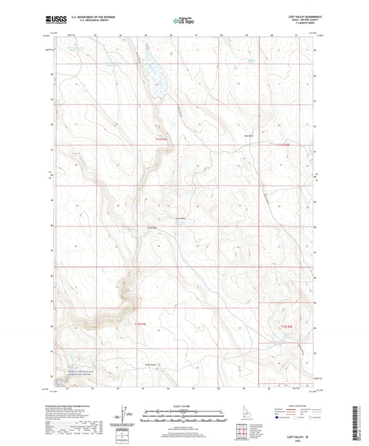 Lost Valley Idaho US Topo Map Image