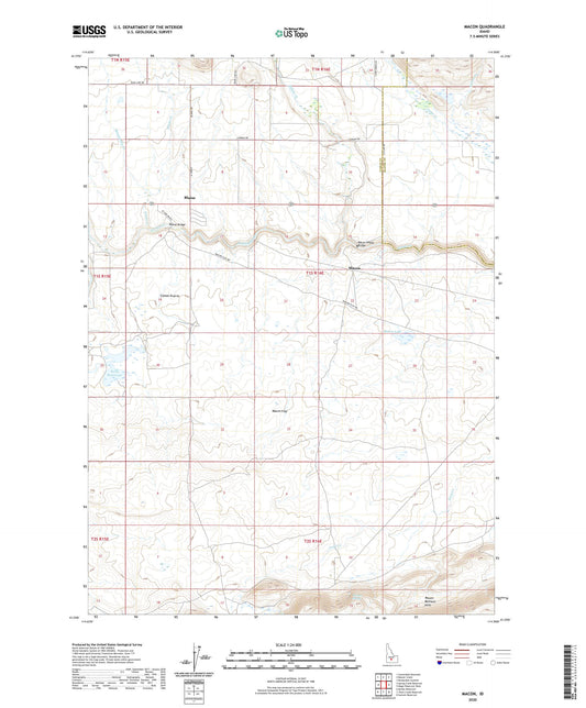 Macon Idaho US Topo Map Image
