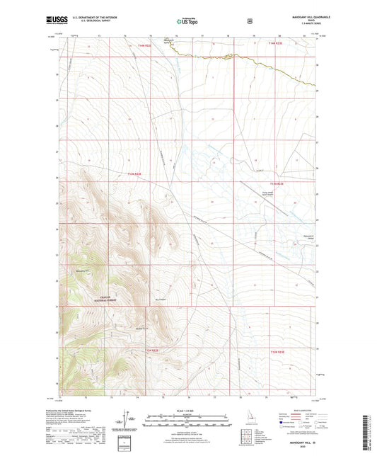Mahogany Hill Idaho US Topo Map Image