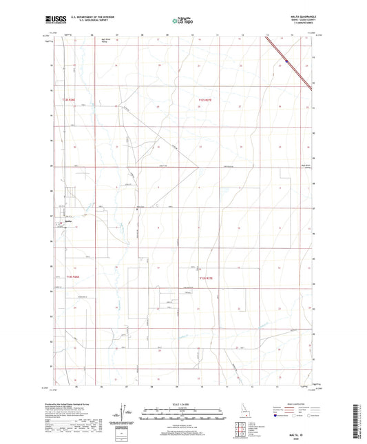 Malta Idaho US Topo Map Image
