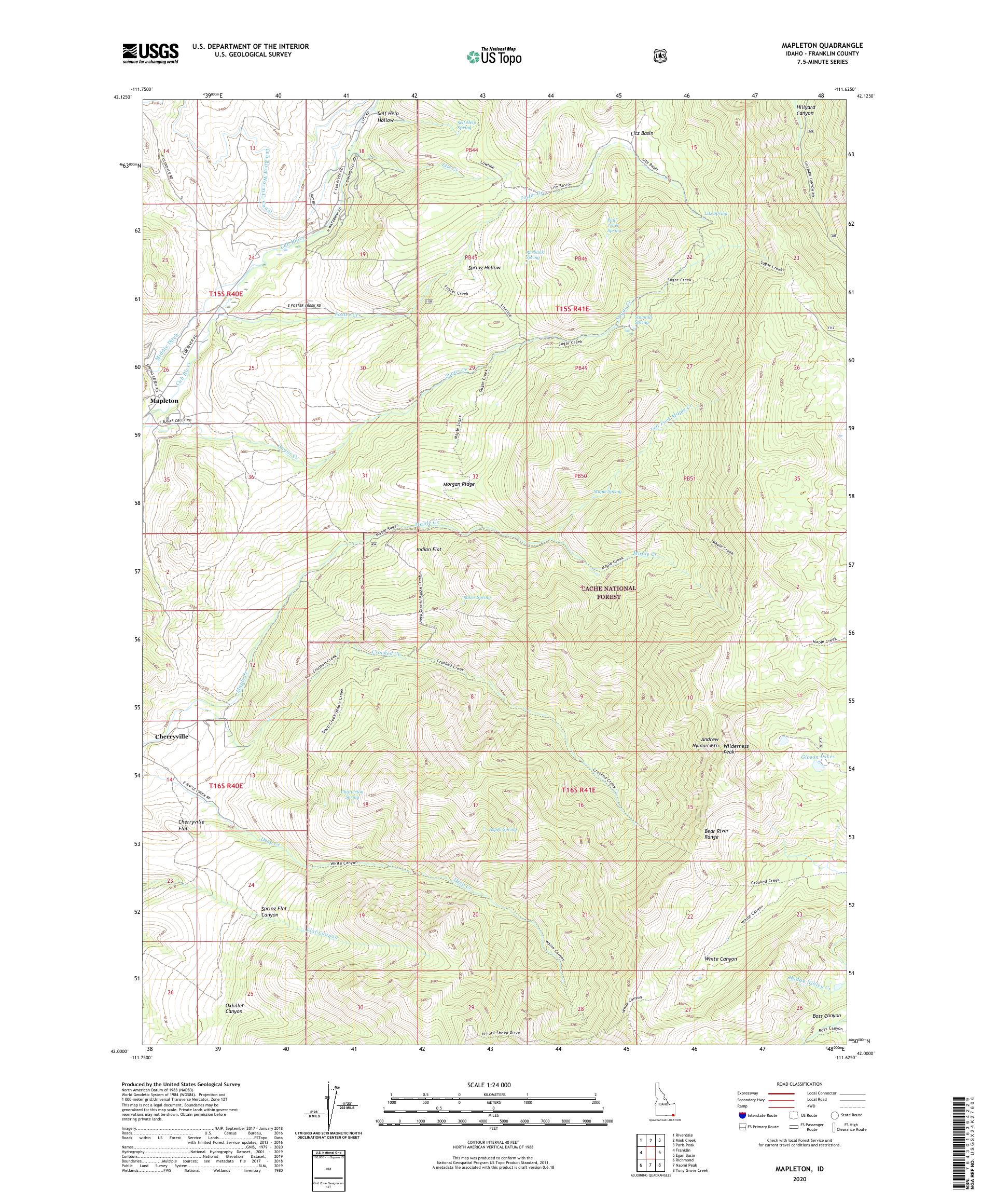 Mapleton Ohio Map Mapleton Idaho US Topo Map – MyTopo Map Store