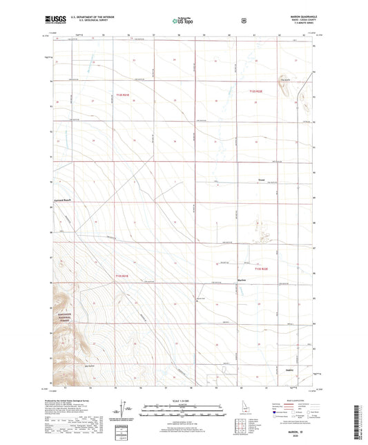 Marion Idaho US Topo Map Image