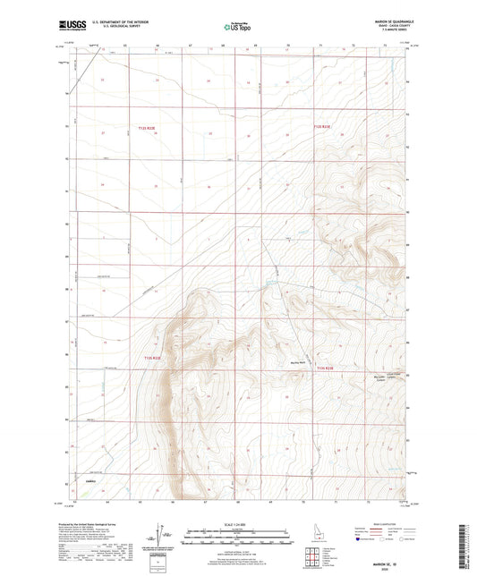 Marion SE Idaho US Topo Map Image