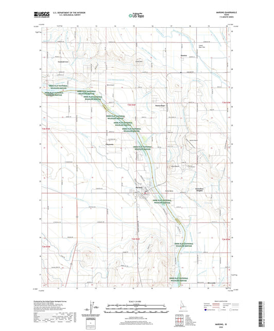 Marsing Idaho US Topo Map Image