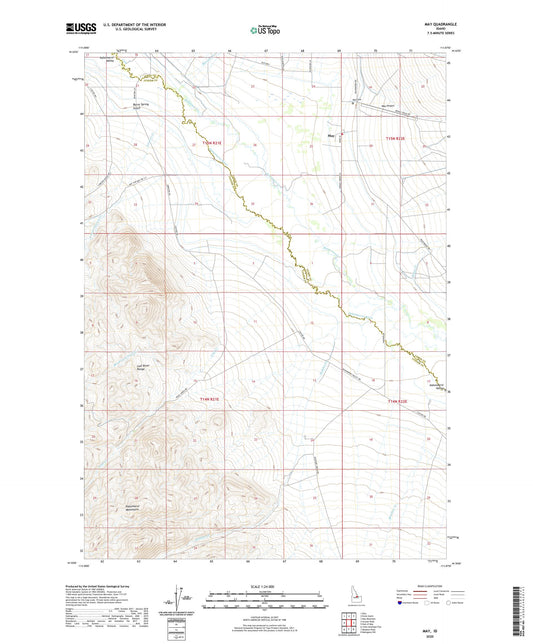 May Idaho US Topo Map Image