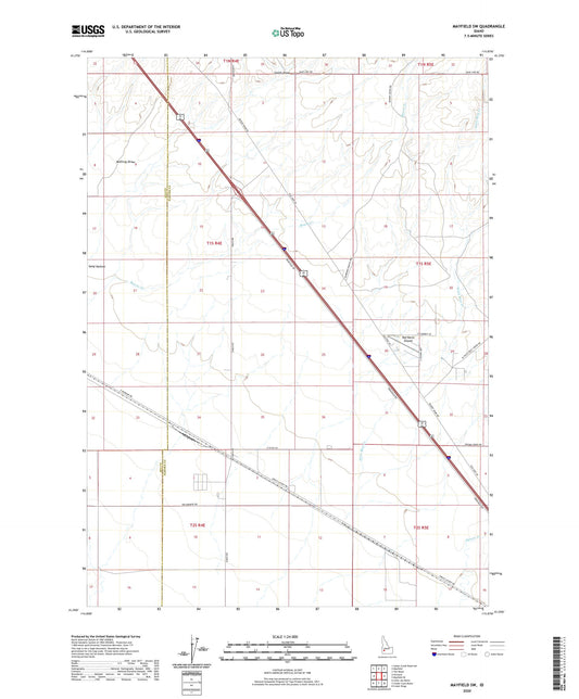 Mayfield SW Idaho US Topo Map Image