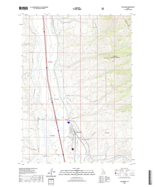 McCammon Idaho US Topo Map Image