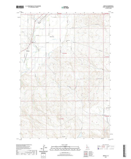 Midvale Idaho US Topo Map Image