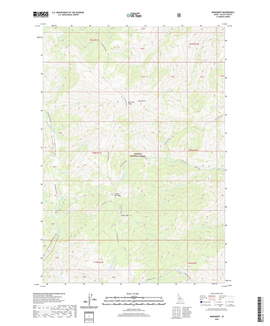 Monument Idaho US Topo Map Image