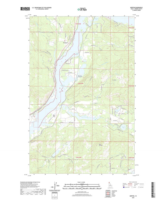 Morton Idaho US Topo Map Image