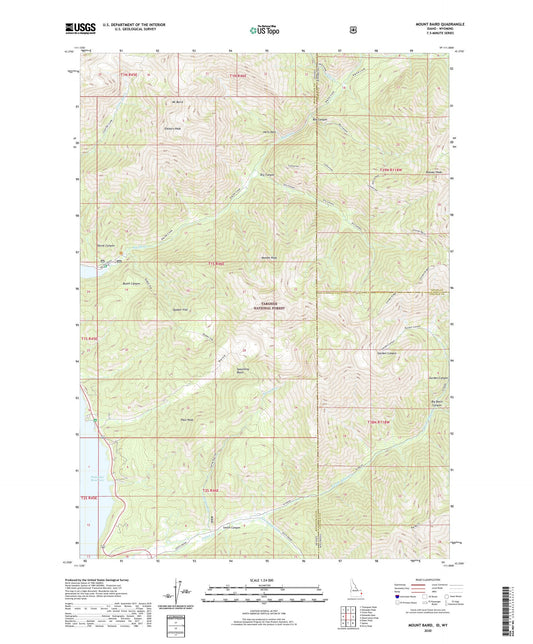 Mount Baird Idaho US Topo Map Image
