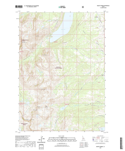 Mount Cramer Idaho US Topo Map Image