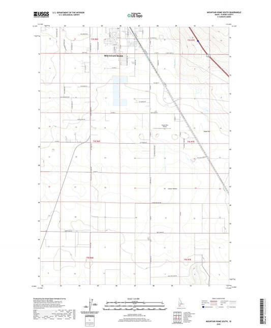 Mountain Home South Idaho US Topo Map Image