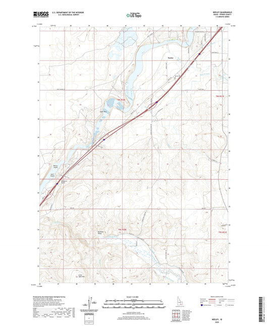 Neeley Idaho US Topo Map Image
